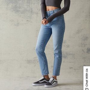 PacSun Light Blue Stretch Mom Jeans